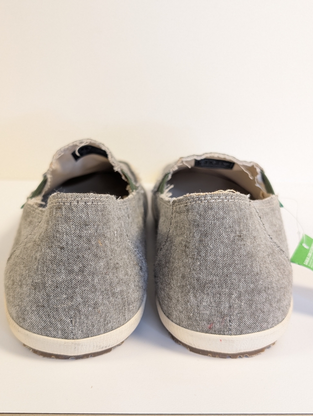 Sanuk Rounder Hobo TX Slip On Shoes Gray Canvas Casual Comfort Men’s 10 - Picture 7 of 13